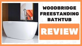 WOODBRIDGE Acrylic Freestanding Bathtub Review 🎉 WOODBRIDGE B0018  BTA1518 [upl. by Oinotnaesoj]