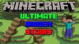 Ultimate Hidden Piston Stairs Tutorial  Minecraft Beta 17 [upl. by Milman]