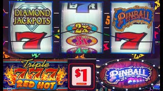 Jackpot BOOM 2x 3x 4x 5x Diamond Jackpots Triple Red Hot 777  Pinball Slot Play [upl. by Valenka402]