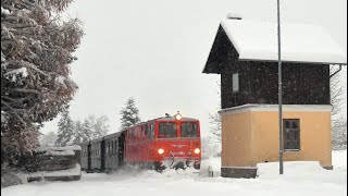 Waldviertelbahn V12 u V5 ÖBB 209512 u 209505 zum quotWeitraer Adventquot Gmünd–Weitra–Gmünd am 21223 [upl. by Verna]