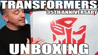 Transformers 35th Anniversary Hasbro Toy Unboxing [upl. by Evers]