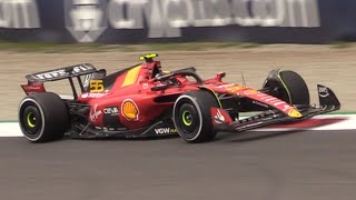 F1 Monza 2023 Friday Practices V6 Pure Sound Insane Speed Sparks amp More [upl. by Elyrpa245]