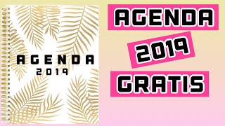 DIY AGENDA 2019 PARA IMPRIMIR GRATIS  YUDIT REYES [upl. by Springer]