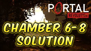 Portal Revolution  Chapter 6  Chamber 8 Solution Walkthrough [upl. by Eimmij]