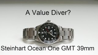 My thoughts on the Steinhart Ocean One GMT Ceramic 39mm  Diver watch review [upl. by Ahsielat]