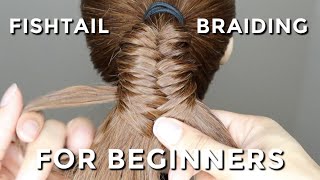 How To Fishtail Braid For Beginners [upl. by Llenahc]