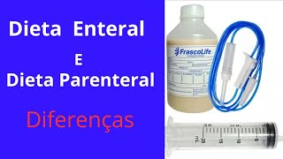 Dieta enteral e dieta parenteralprincipais diferenças [upl. by Russom]