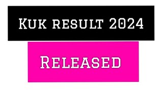 kuk result released 📚📥 kuk bed 1st 2nd yr reappear result released 2024 📚 kuk bed reappear result [upl. by Greenfield]