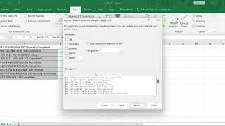 Split data into different columns in Microsoft Excel [upl. by Enidanreb]