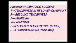 MNEMONIC FEATURES OF APPENDICITIS medicinelectures medicineeducationtalks indianmedicallecture [upl. by Creight451]