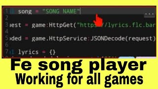 Fe song player working for all games [upl. by Cho]