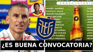 CONVOCATORIA en FRÍO 🥶 de Ecuador para DOBLE Fecha FIFA ¿Beccacece se EQUIVOCA o ACIERTA  Análisis [upl. by Samson]