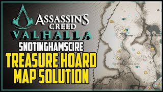 Snotinghamscire Hoard Map Solution Assassin’s Creed Valhalla [upl. by Neik]