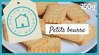 Recette des petits beurre maison  750g [upl. by Enimzaj]