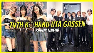 74th Kohaku Uta Gassen 2023 Kpop Performers Lineup [upl. by Rheingold]