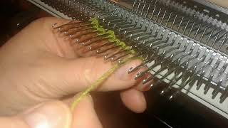 How to Cast On Ewrap  Knitting machine basics  Brother Standard machines [upl. by Tiffani]