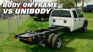 BODY ON FRAME VS UNIBODY  Motoring TV Classics [upl. by Ardnikal299]