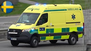 Stockholm Ambulance Sprinter 4x4 responding SE  62021 [upl. by Marcelline735]