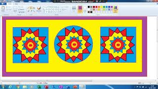 mspaint How to create a rangoli in MS Paint Diwali Special Rangoli in MsPaint [upl. by Hamrnand165]