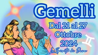 Gemelli ♊️ dal 21 al 27 Ottobre ‘24 previsionisettimanali tarocchiinterattivi oroscopogemelli [upl. by Jamila691]