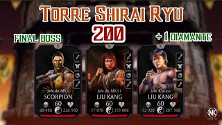 Torre Shirai Ryu 200 FINAL  Mortal Kombat Mobile [upl. by Havstad]