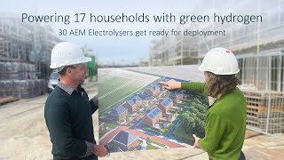 🏡 Part 2  Districtwide energy storage with green hydrogen via 30 of Enapters AEM Electrolysers [upl. by Brunella]