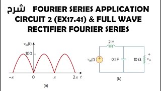 41  Ex1741 in Fourier series application applying to circuit [upl. by Atsok]