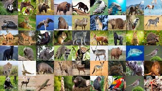 Wild Animals Vocabulary in English Learn the Names of Popular Wild Animals for English Students [upl. by Leelaj]