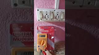 AC Voltage Checking  ऐसी वोल्टेज चेक करने का तरीका experiment electrical repairing [upl. by Aihsenet]