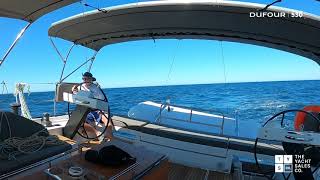 Dufour 530 SV Korora Bay sailing with new screecher  The Yacht Sales Co [upl. by Aihtenyc]