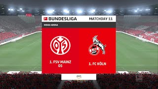 FIFA 22 Gameplay  1 FSV Mainz vs 1 FC Koln [upl. by Eintruoc]