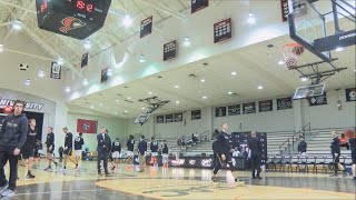 Tusculum takes on Anderson in hoops doubleheader [upl. by Dnalevets]