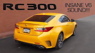 BEST SOUNDING V6 Lexus RC 300 With Valvetronic Designs Universal Mufflers [upl. by Onez903]