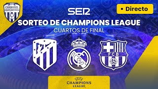 🏆⚽️ SORTEO de los CUARTOS DE FINAL de la UEFA Champions League 202324  BOMBOS EN DIRECTO [upl. by Nosirrah]