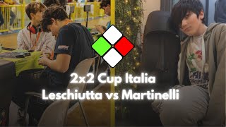 2x2 Cup Italia Season 1 Sebastiano Leschiutta vs Valerio Martinelli cubing cubing 2x2 italy [upl. by Roz]