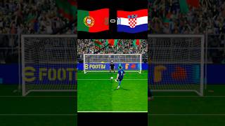 Portugal vs Croatia  Football match  Penalty shoot  fifa world Cup 2026  realistic pes gaming [upl. by Lotson942]