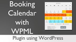 Booking Calendar with WPML  Multilanguage Booking System [upl. by Mott]