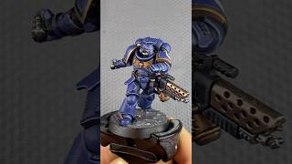 Ultramarine Infernus Marine Painting process warhammer warhammer40000 40k miniaturepainting [upl. by Euqinahs]