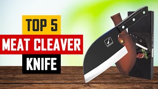 Top 5 Best Meat Cleaver Knife in 2024  Meat Cleaver Knife on Amazon [upl. by Sad]