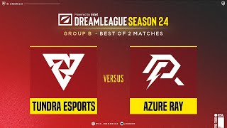 Bahasa ID Tundra vs Azure Ray  Group Stage Bo2  DreamLeague S24 anonimdt [upl. by Enad]