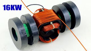 16000W Electricity 220V Motor Copper Coil 775DC Motor Magnet Science Project [upl. by Meehan]