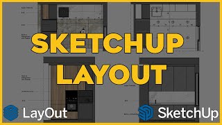 SketchUp Layout Creating Interior Documentation for Beginners Floor Plans Sections Live Webinar [upl. by Roswald902]