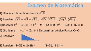 Matemática Examen Modelo [upl. by Eitsirc131]