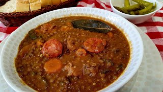 Lentejas estofadadas con chorizo y costilla de cerdo TODOS QUERRÁN REPETIR 😍 [upl. by Helaine]