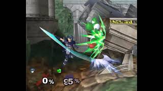 SSBM Marth 0Death True Combo KO Melee TAS [upl. by Ynafetse190]