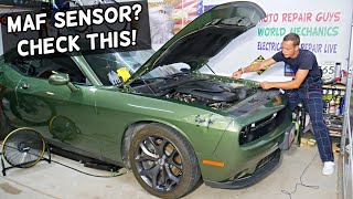 WHERE IS MAF SENSOR ON DODGE CHALLENGER [upl. by Hairahcaz]