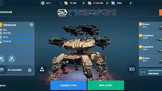 Once again trying the new titan Devourer with shotgun wepons warrobotstestserver warrobots [upl. by Anwat280]