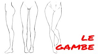 Come disegnare manga  Disegnare le gambe femminili in stile manga [upl. by Ias]