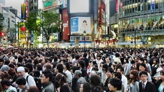 The famous Shibuya crossing  90 seconds [upl. by Aysa36]