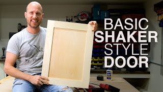 Build Shaker Cabinet Doors With Table Saw  New to Woodworking [upl. by Melentha]